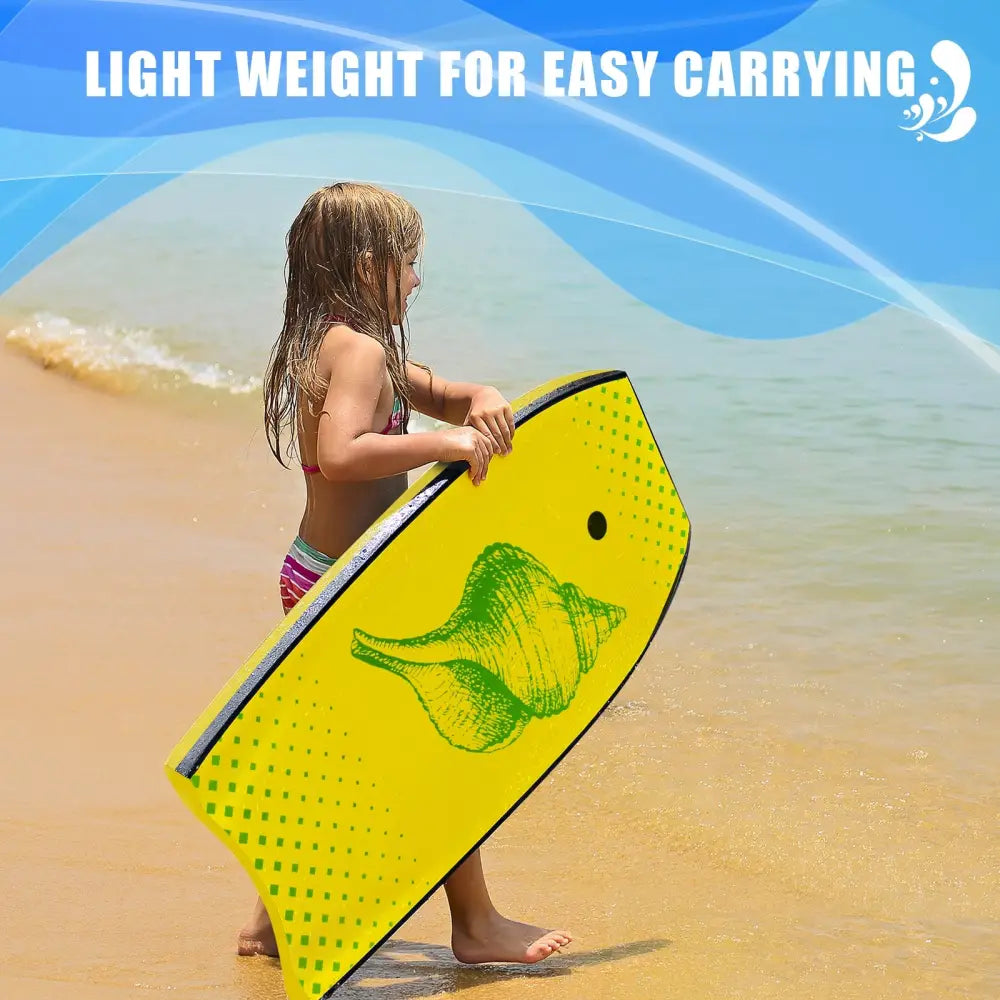 Super Lightweight Surfing Bodyboard-M - Yellow - Surfing