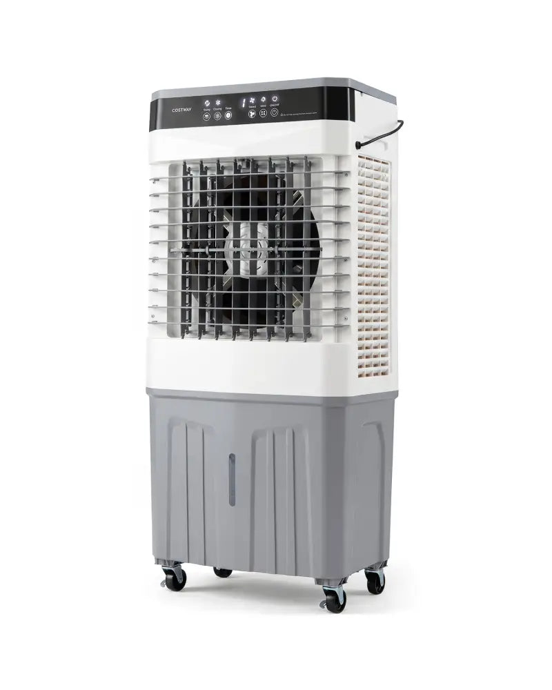 Swamp Cooler 2100 CFM 3-in-1 Evaporative Air Cooler with 7.2 Gal Water Tank-White - White - Air Coolers