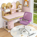 Swivel Mesh Children Computer Chair with Adjustable Height-Purple - Purple - Kids Chairs & Seating