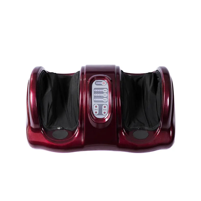 Therapeutic Shiatsu Foot Massager with High Intensity Rollers-Dark Red - Red - Foot Massager