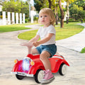 Toddler Ride on Toy Classic Sliding Car with Horn and LED Headlight-Red - Red - Push & Pedal Ride On Toys