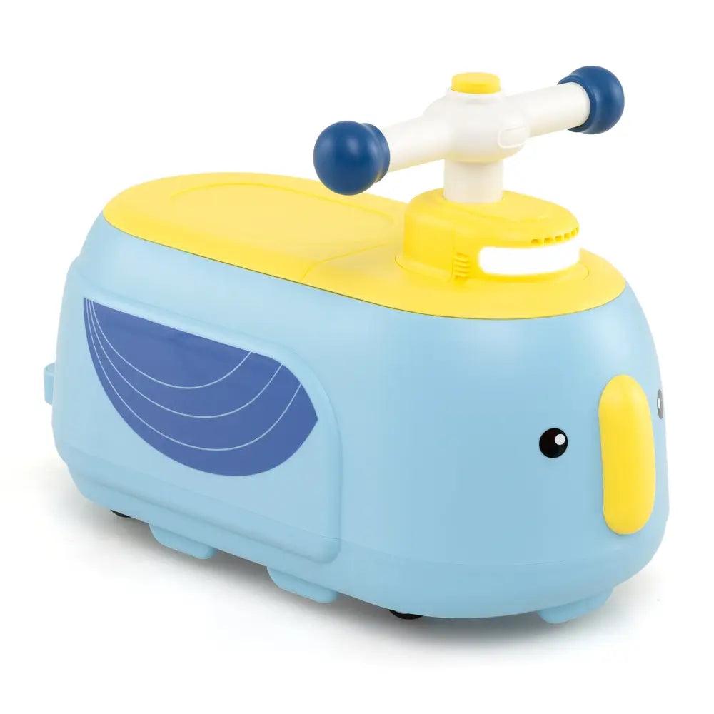 Toddler Ride on Toy with Trailer and Light Music-Blue - Blue - Push & Pedal Ride On Toys