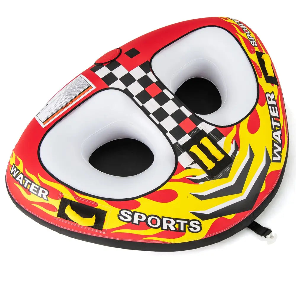 Towable Tube with Quick Connector and Drainage for Boating - Water Sports