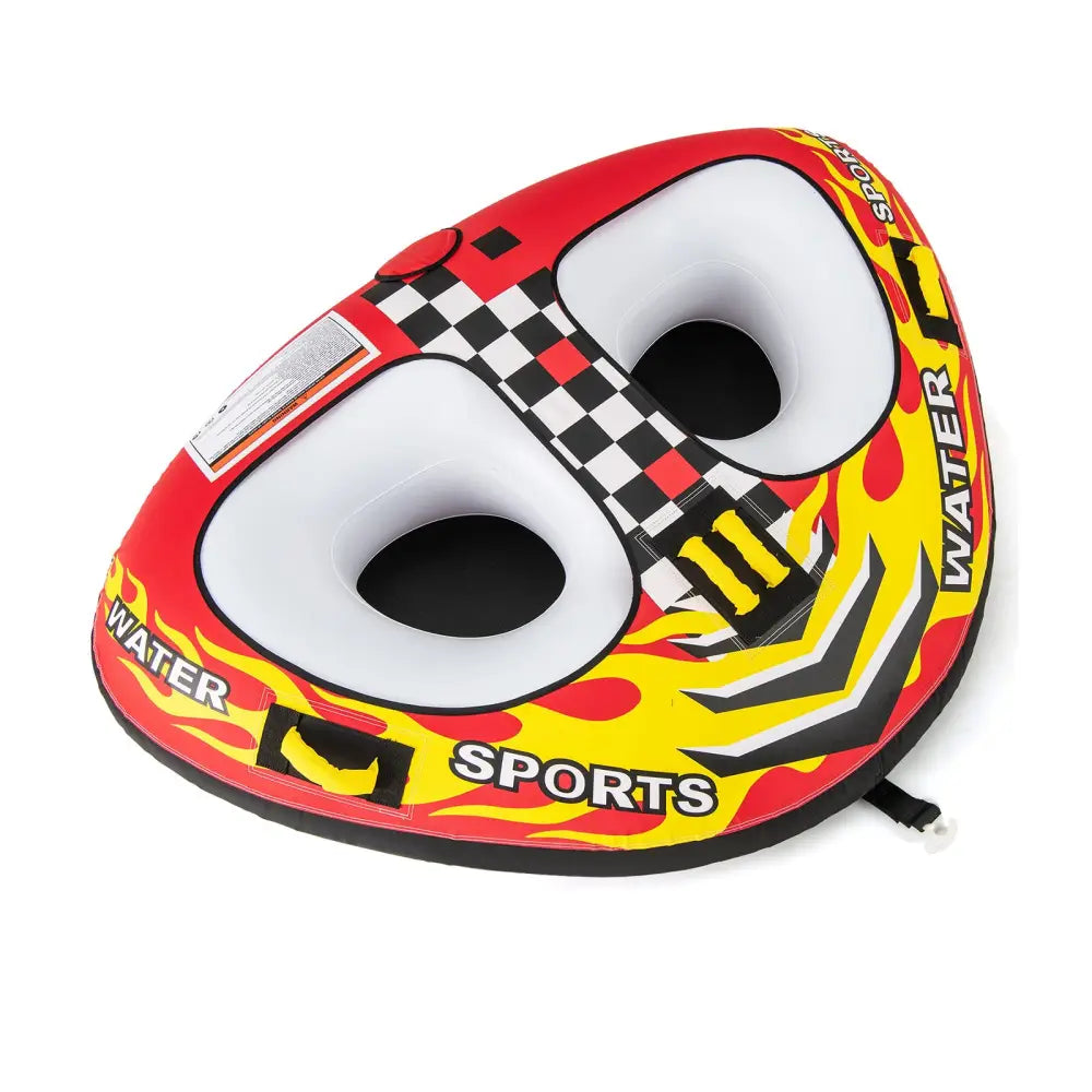 Towable Tube with Quick Connector and Drainage for Boating - Water Sports