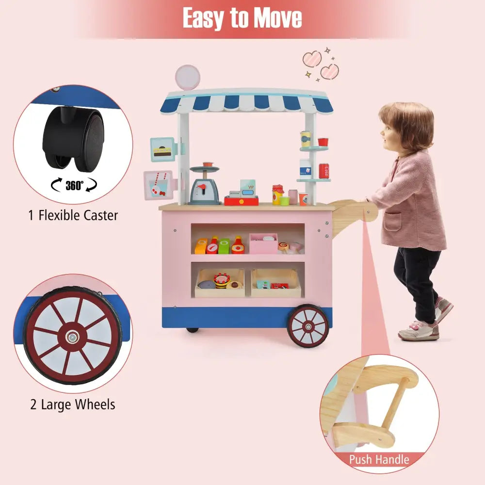 Toy Cart Play Set with POS Machine and Lovely Scale-Multicolor - Multicolor - Pretend Toys