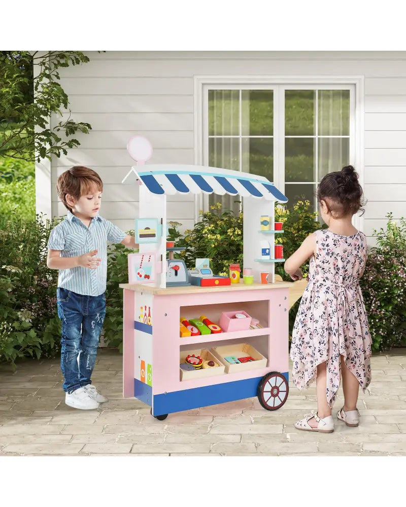 Toy Cart Play Set with POS Machine and Lovely Scale-Multicolor - Multicolor - Pretend Toys