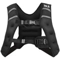Training Weight Vest Workout Equipment with Adjustable Buckles and Mesh Bag-20 lbs - Black - Weights Accessories