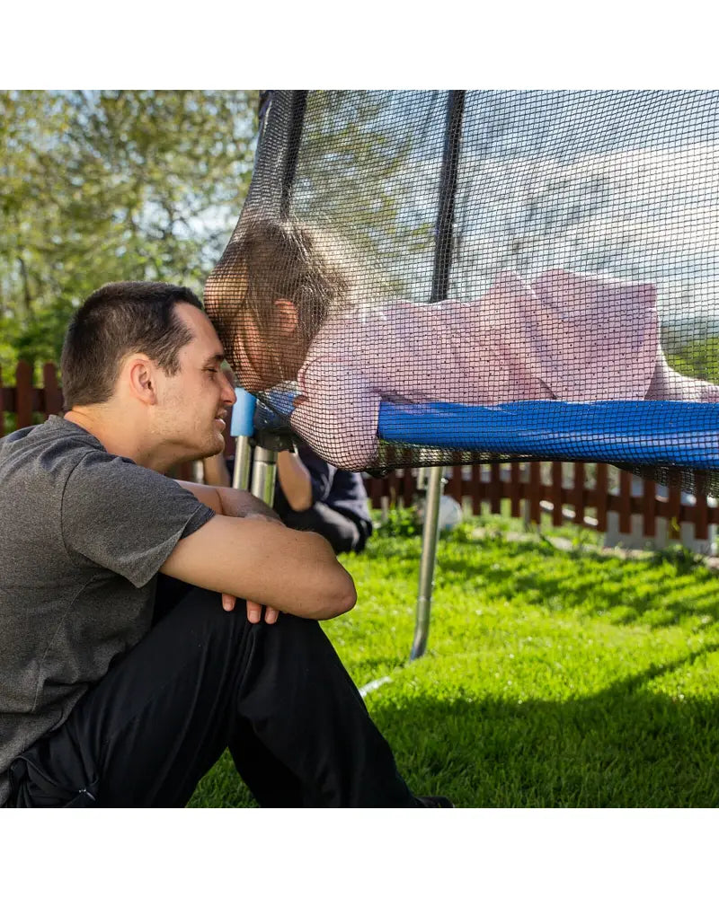 Trampoline Safety Replacement Protection Enclosure Net-16 ft - Black - Outdoor Play