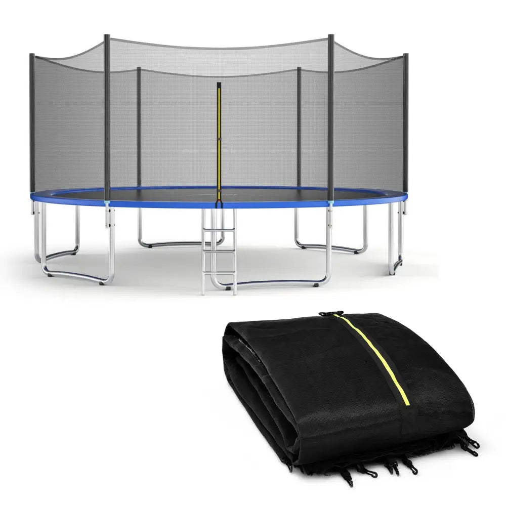 Trampoline Safety Replacement Protection Enclosure Net-16 ft - Black - Outdoor Play
