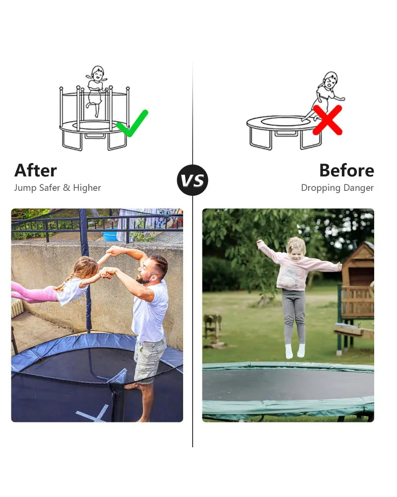 Trampoline Safety Replacement Protection Enclosure Net-8 ft - Outdoor Play