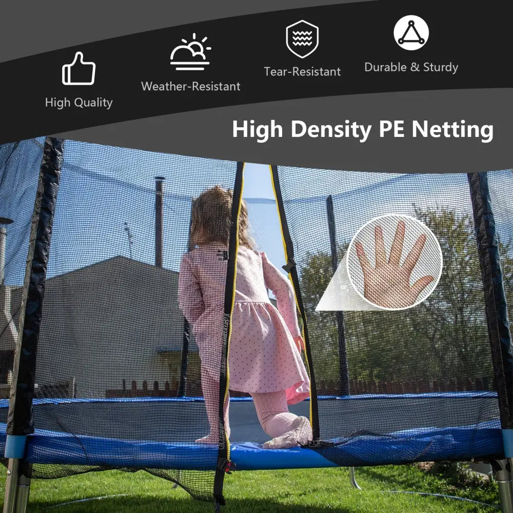 Trampoline Safety Replacement Protection Enclosure Net-8 ft - Outdoor Play