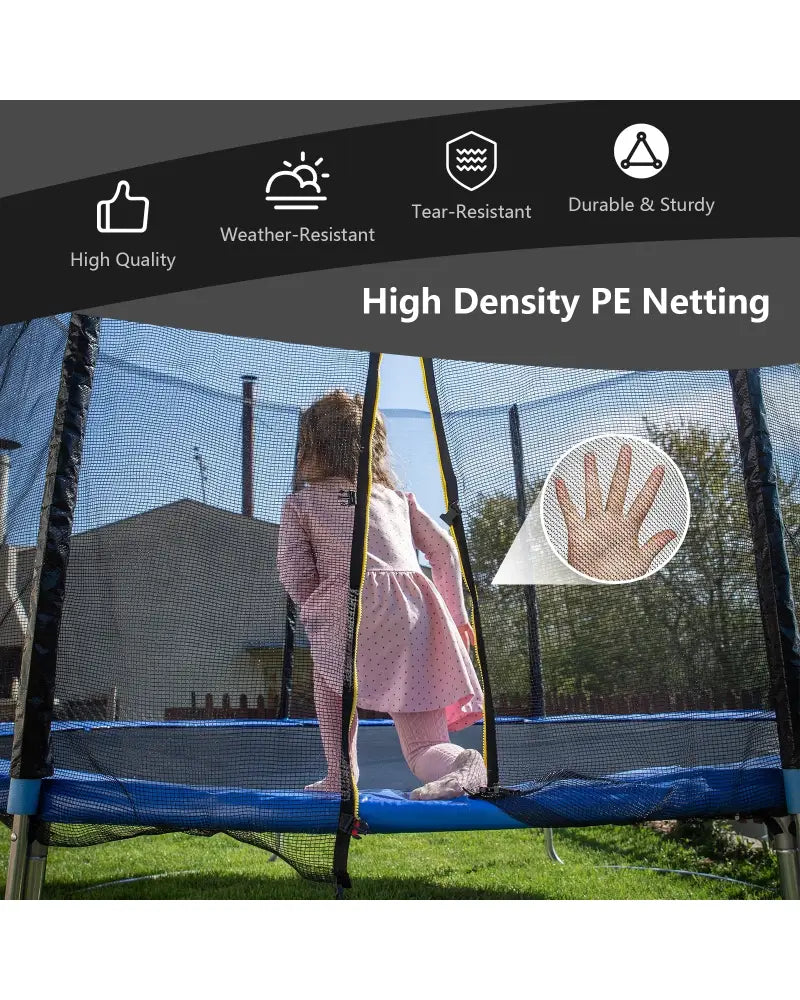 Trampoline Safety Replacement Protection Enclosure Net-8 ft - Outdoor Play
