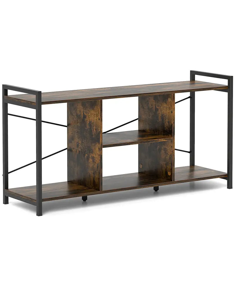 TV Stand for 55 Inch TVs Industrial Entertainment Center-Rustic Brown - Rustic Brown - Entertainment Centers & TV Stands
