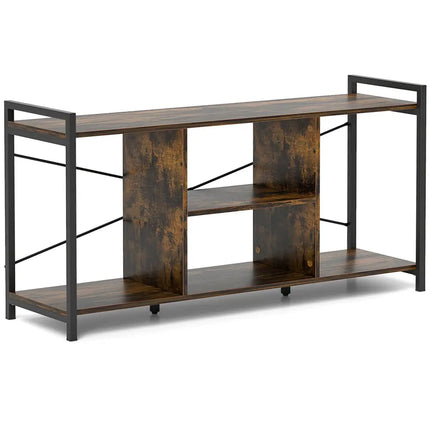 TV Stand for 55 Inch TVs Industrial Entertainment Center-Rustic Brown - Rustic Brown - Entertainment Centers & TV Stands