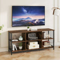 TV Stand for 65 Inch TVs-Rustic Brown and Black - Rustic Brown - Entertainment Centers & TV Stands