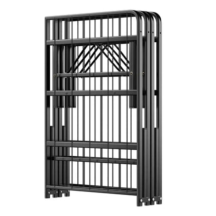 Twin/Full/Queen Size Foldable Metal Platform Bed with Tool-Free Assembly-Queen size Costway