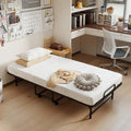 Twin Size Folding Bed with 5-Inch Mattress Rollaway Guest Bed with Memory Foam Mattress - Folding Beds