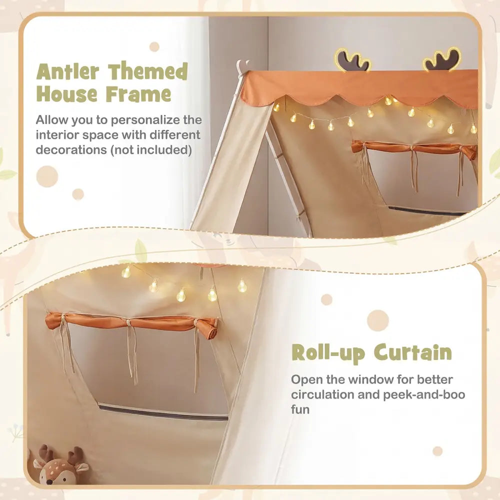 Twin Size House Floor Wood Bed with Tent-White - White - Simple Bed Frame