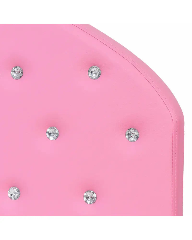 Twin Size Upholstered Platform Toddler Bed with Wood Support - Pink - Toddler Beds
