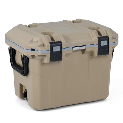 Ultra-Light Injection Molded Cooler 53 QT Hard Ice Chest-Coffee - Coffee - Coolers