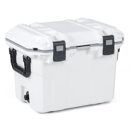 Ultra-Light Injection Molded Cooler 53 QT Hard Ice Chest-White - White - Coolers