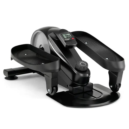 Under Desk Elliptical Pedal Exerciser Adjustable Magnetic Resistance-Silver - Silver - Elliptical Trainers