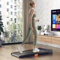 Under Desk Walking Pad Treadmill for Home/Office with Watch-Like Remote Control - Black - Treadmills