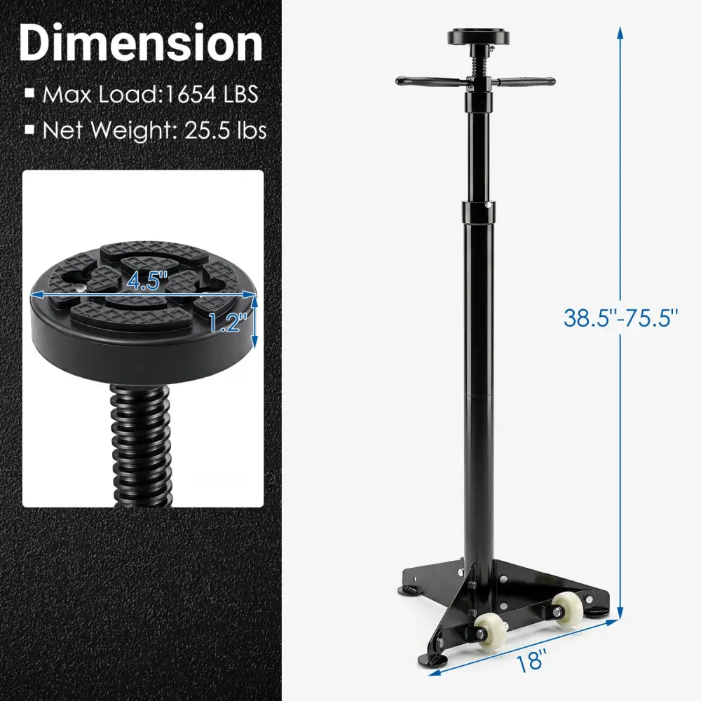 Underhoist Support Stand for Vehicle Components Support-Black - Black - Garages