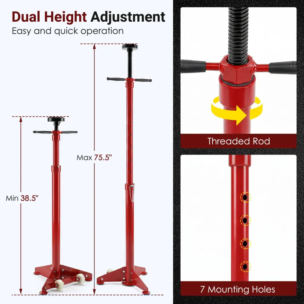 Underhoist Support Stand for Vehicle Components Support-Red - Red - Garages