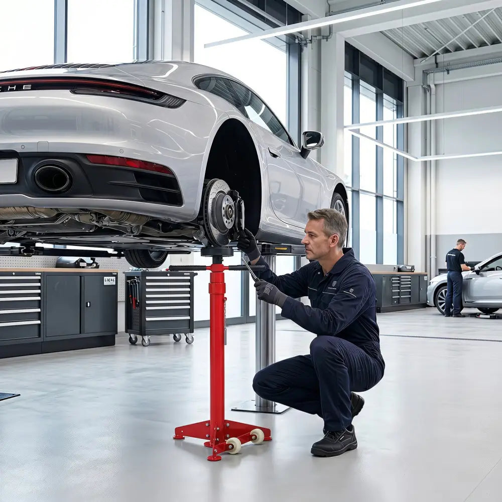 Underhoist Support Stand for Vehicle Components Support-Red - Red - Garages
