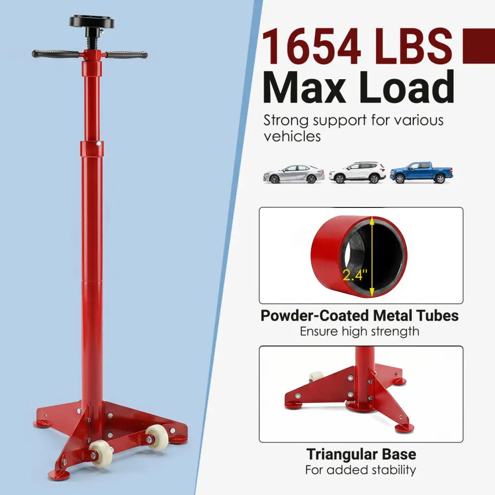 Underhoist Support Stand for Vehicle Components Support-Red - Red - Garages
