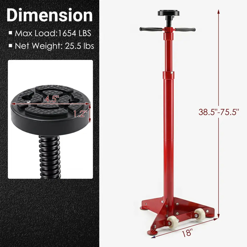 Underhoist Support Stand for Vehicle Components Support-Red - Red - Garages