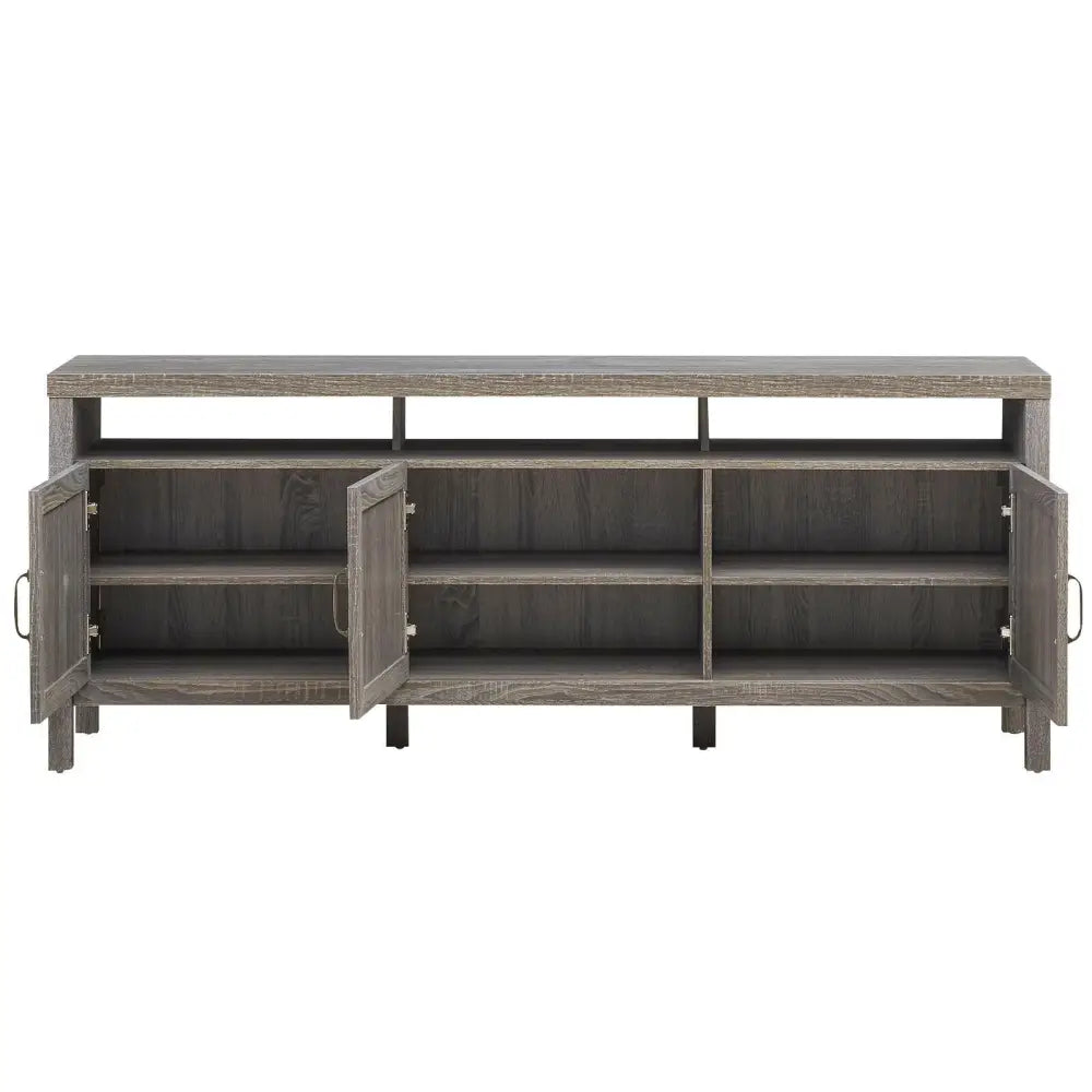 Universal TV Stand Entertainment Media Center for TV’s up to 65 Inch-Gray - Gray - Entertainment Centers & TV Stands