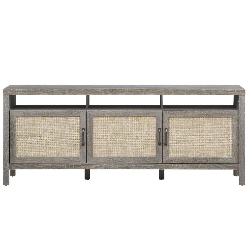 Universal TV Stand Entertainment Media Center for TV’s up to 65 Inch-Gray - Gray - Entertainment Centers & TV Stands