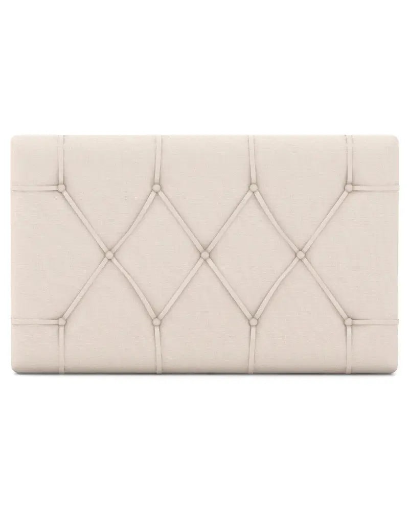 Upholstered Headboard for Twin Size Bed with Fabric Upholstery-Beige - Beige - Headboards