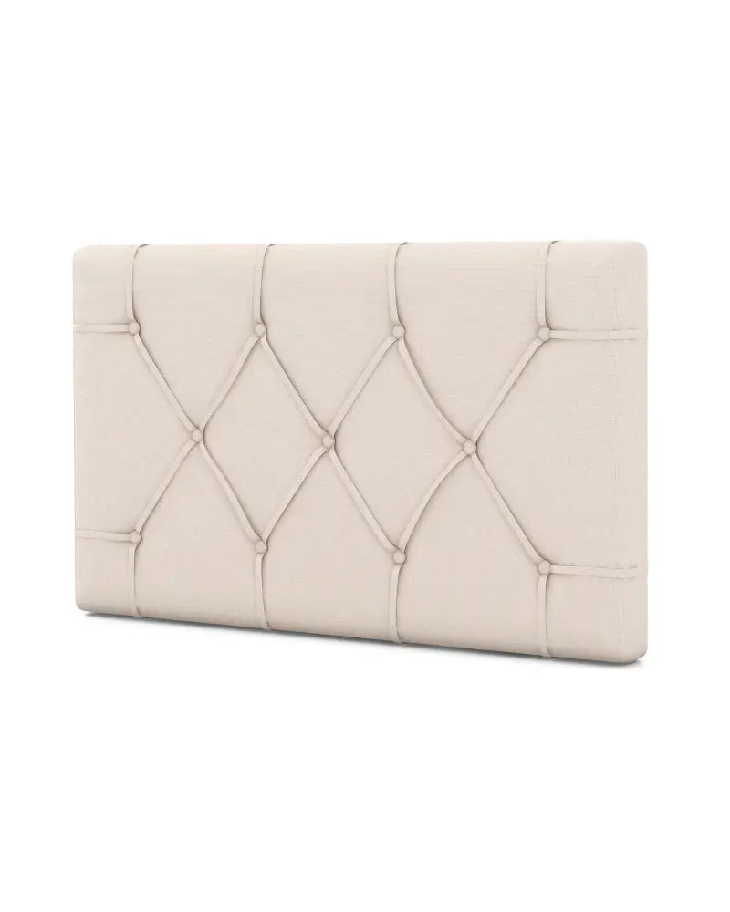 Upholstered Headboard for Twin Size Bed with Fabric Upholstery-Beige - Beige - Headboards