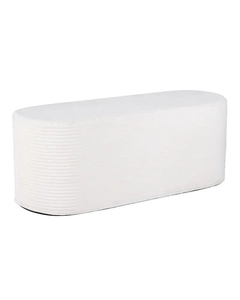 Upholstered Ottoman Bench with High-Density Sponge-Beige - Beige - Ottomans