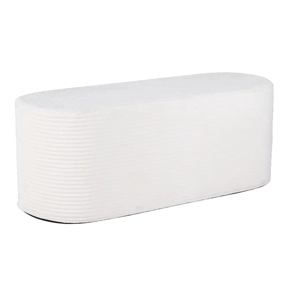 Upholstered Ottoman Bench with High-Density Sponge-Beige - Beige - Ottomans