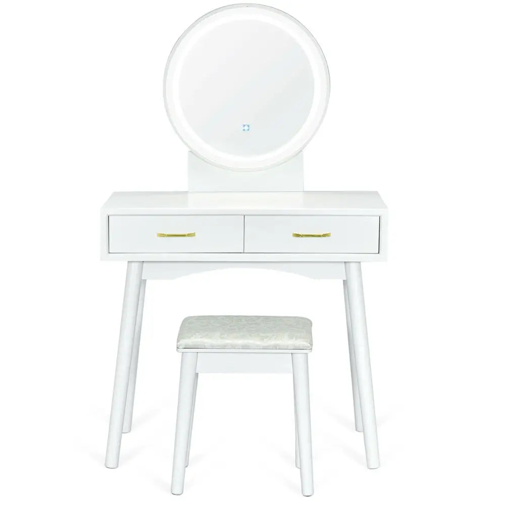 Vanity Dressing Table Set with 3 Lighting Modes - Makeup Vanities