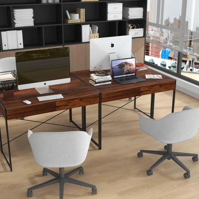Versatile Home Office Desk and Storage Cabinet Bundle - Home Office