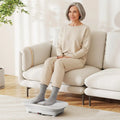 Vibration Plate Exercise Machine for Lymphatic Drainage and Weight Loss with 10 Speed Intensities-Gray - Gray
