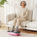 Vibration Plate Exercise Machine for Lymphatic Drainage and Weight Loss with 10 Speed Intensities-Pink - Pink