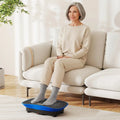 Vibration Plate Exercise Machine for Lymphatic Drainage and Weight Loss with 10 Speed Intensities-Navy - Navy