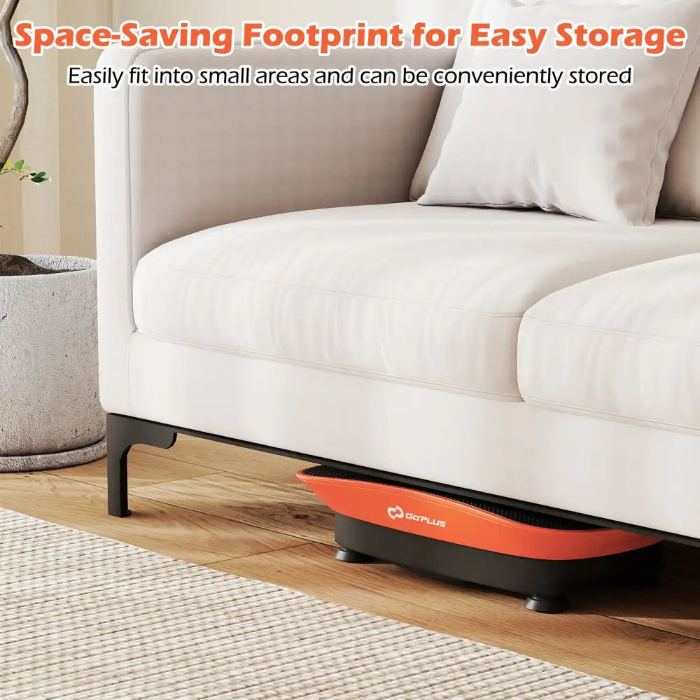 Vibration Plate Exercise Machine for Lymphatic Drainage and Weight Loss with 10 Speed Intensities-Orange - Orange