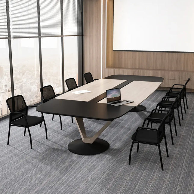 Waiting Room Chair Set of 2 Office Guest Chairs with Ergonomic Mesh Backrest-Black - Black - Conference Chairs
