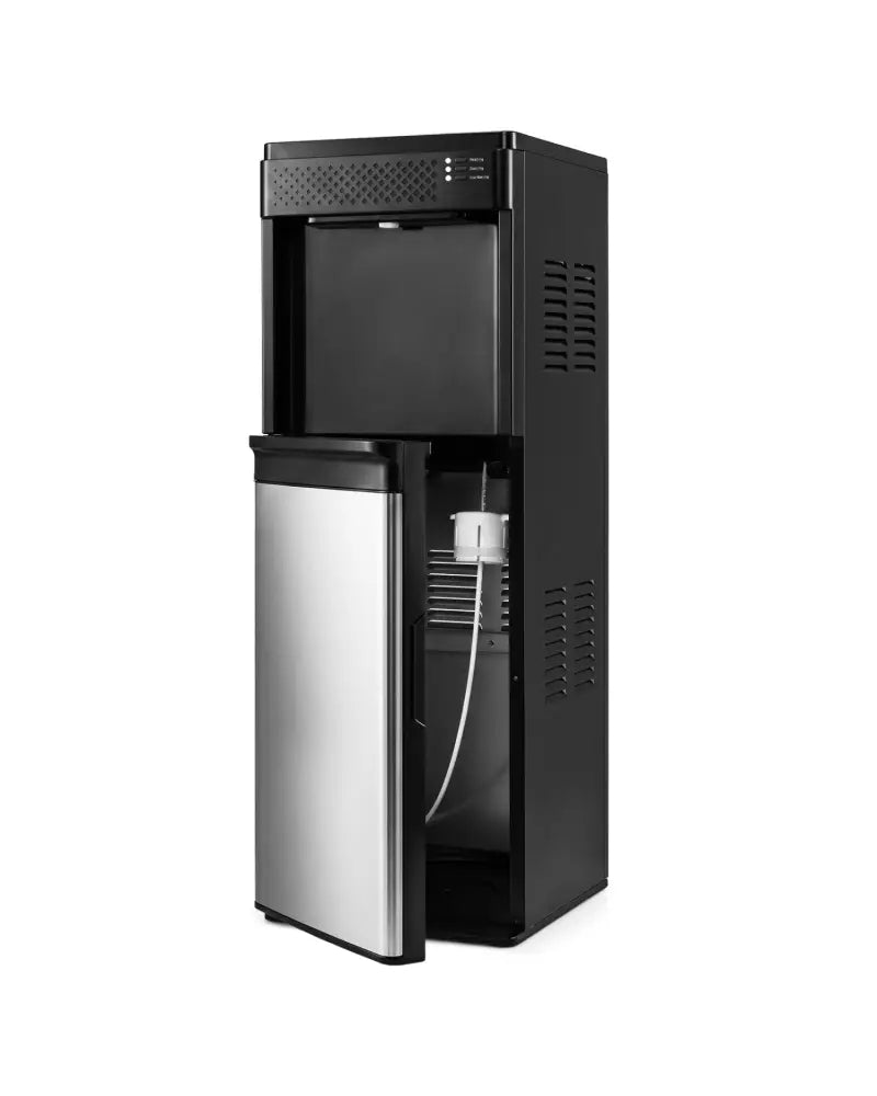 Water Dispenser with Ice Maker 3 in 1 Bottom Loading Water Cooler for 5 Gallon Bottle-Black - Black - Ice Makers