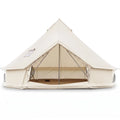 Waterproof Bell Tent with Stove Jack Accommodates and Mesh Windows Doors-M - Tents