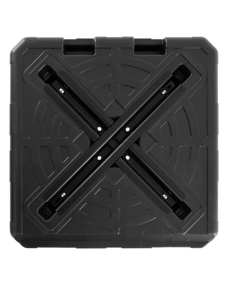 Weighted Offset Umbrella Base with Cross Bracket and Cut-out Handles - Black - Outdoor Umbrella Bases