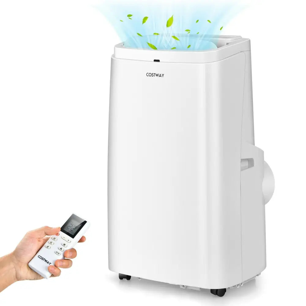 White 9000BTU 3-in-1 Portable Air Conditioner with Remote - White - Portable Air Conditioners