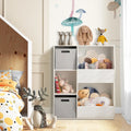 White Kids Toy Storage Cabinet Shelf Organizer - White - Kids Storage